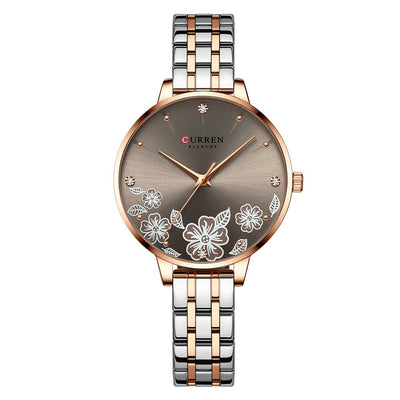 Reloj de Cuarzo para Mujer con Correa de Acero y Diseño Floral - Image 19