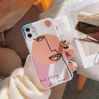 Funda para iPhone Diseño Geométrico Retro Abstracto Arte - Image 5