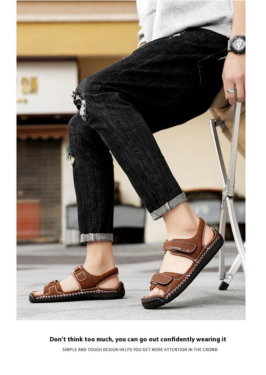 Sandalias de Cuero para Hombre Estilo Casual Moderno - Image 11