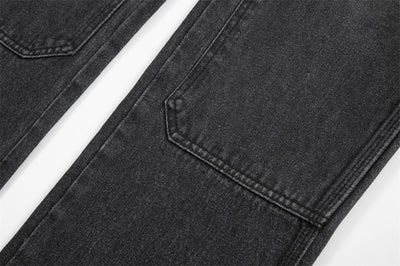 Pantalones de Mezclilla Punk Vintage Desgastados y Lavados - Image 16