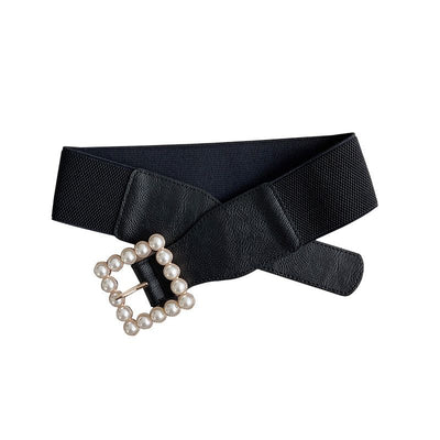 Cinturón Negro Mediano con Tachuelas Cuadradas de Metal para Mujer - Image 5