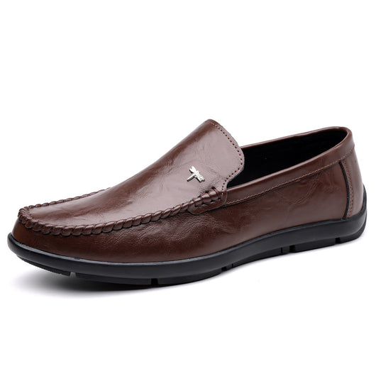 Zapatos Casuales de Cuero Transpirable para Hombre con Suela Suave - Image 6