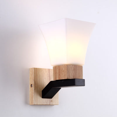 Lámpara de Madera Maciza con Diseño Contemporáneo - Image 5