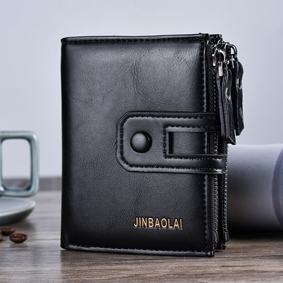 Billetera Retro para Hombre con Hebilla - Multifuncional y Versátil