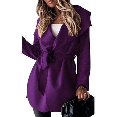 Chaqueta Trench Casual con Cordones - Image 7