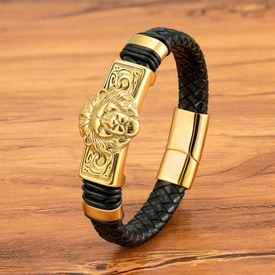 Pulsera Magnética de Cuero Genuino para Hombre - Acero Inoxidable Resistente - Image 6