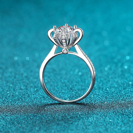 Anillo de Plata 925 con Moissanita de 1 Quilate - Diseño Microengastado - Image 6