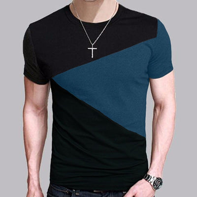 Camiseta Cuello Redondo Manga Corta Combinada - Image 8