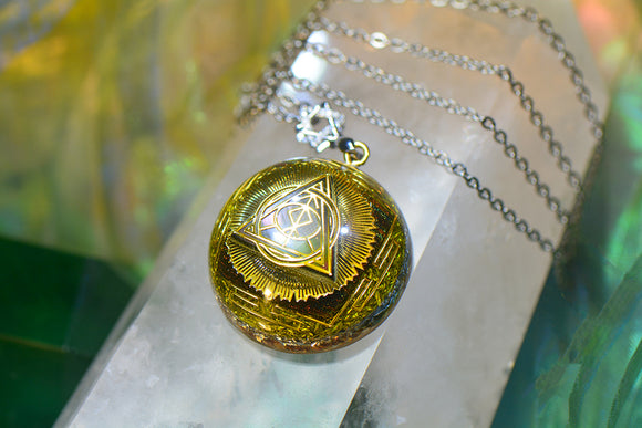 Collar Colgante de Cristal de Alta Frecuencia