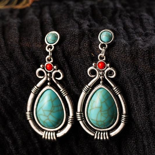 Aretes Colgantes Corazón de Durazno - Image 2
