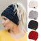 Gorro de Lana con Coleta Tejido - Abrigo Exterior Europeo