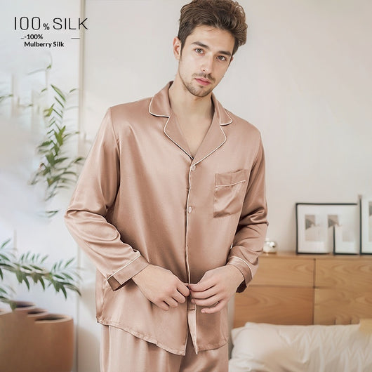 Pijamas de Seda Pesada Mumi para Hombre - Image 9