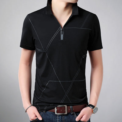 Camiseta de Rayas para Hombre - Algodón 100% Manga Corta - Image 10