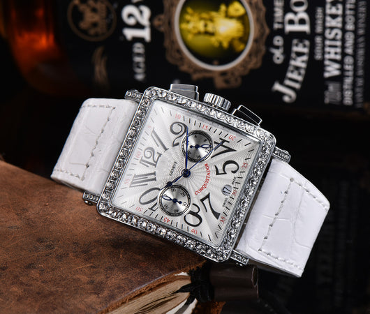 Reloj de Cuarzo Cuadrado para Hombre con Broche de 5 Pasadores - Image 4