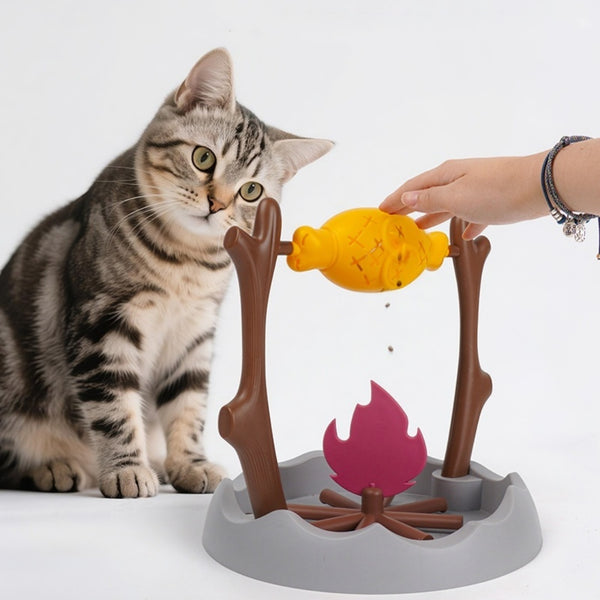 Juguete Interactivo Dispensador de Alimento Liofilizado para Gatos