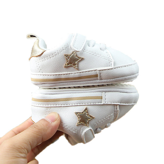Zapatillas Deportivas para Bebé Blancas de Algodón con Suela Suave - Image 5