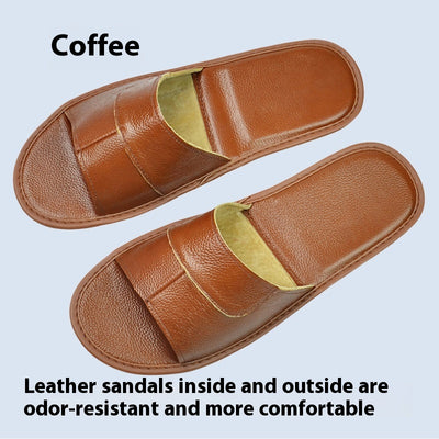 Sandalias de Cuero Premium con Suela Antideslizante para Casa - Image 8