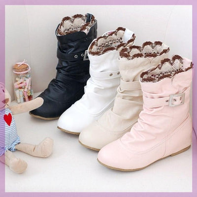 Botas Planas para Niñas Escolares - Image 4