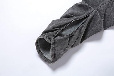 Pantalones Casuales de Cintura Alta con Pliegues y Abertura Lateral - Image 18