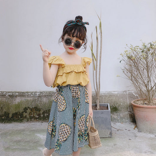 Conjunto Infantil Lunares con Moño: Blusa + Shorts - Image 6