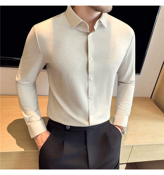 Camisa Stretch Sin Costuras para Hombre con Botones Reforzados - Image 16