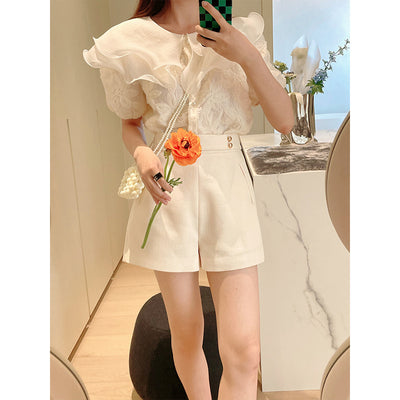 Blusa Básica de Manga Corta para Mujer
