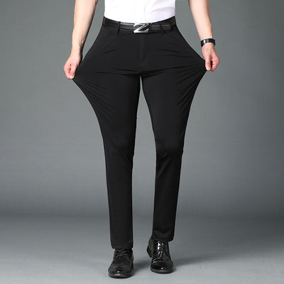 Pantalones Casuales de Seda de Hielo para Hombre - Comodidad de Verano