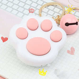 Chaveiro Adorável Pata de Gato - Brinquedo Plástico Kawaii para Estudantes