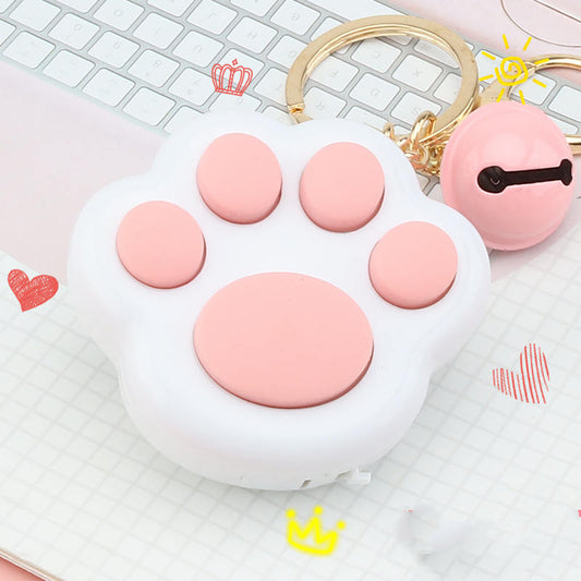 Llavero Adorable Patita de Gato - Juguete Plástico Kawaii para Estudiantes