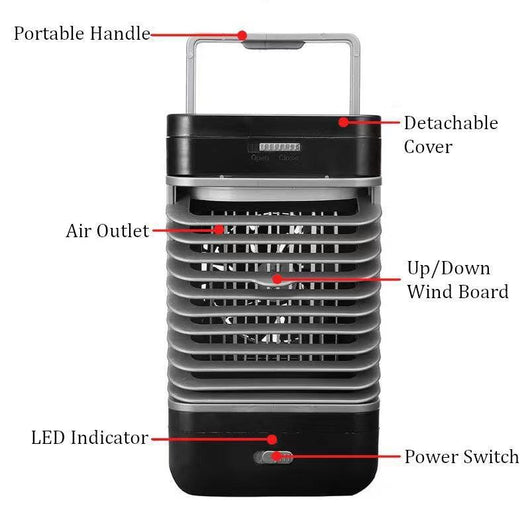 Ventilador Aire Acondicionado USB Portátil Vertical para Oficina - Image 7