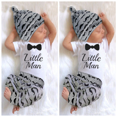 Traje Infantil Elegante con Corbatín, Bigote y Accesorios de Tres Piezas - Image 6