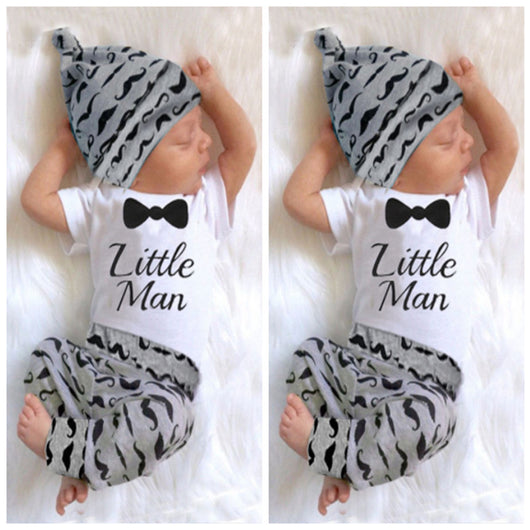 Traje Infantil Elegante con Corbatín, Bigote y Accesorios de Tres Piezas - Image 6
