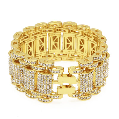 Pulsera de Eslabones con Diamantes Hip-hop Urbano para Hombre - Image 14