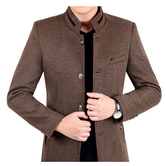 Chaqueta de Lana Premium para Hombre - Estilo Ejecutivo Otoño Invierno