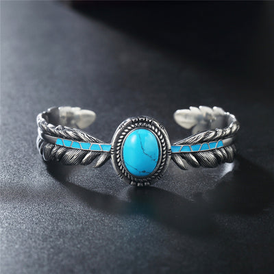 Pulsera Retro Takahashi de Acero Titanio Azul Turquesa - Image 5