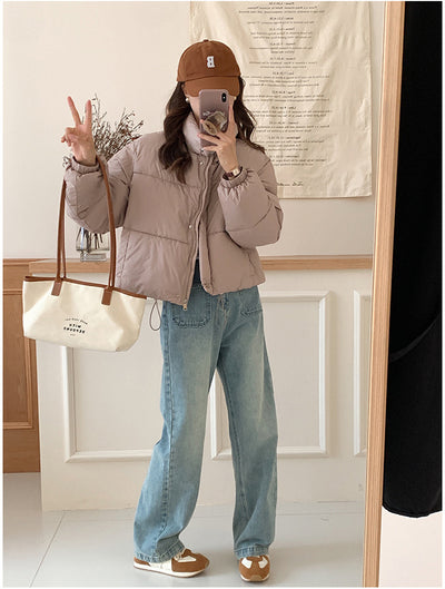 Abrigo Acolchado de Algodón para Mujer - Estilo Urbano Casual - Image 10