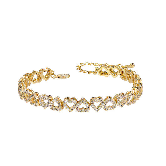 Pulsera de Diamantes para Niña con Corazón Completo de Brillantes - Image 10