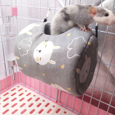 Nido Cálido de Algodón para Mascotas - Bolsa de Dormir Colgante Creativa