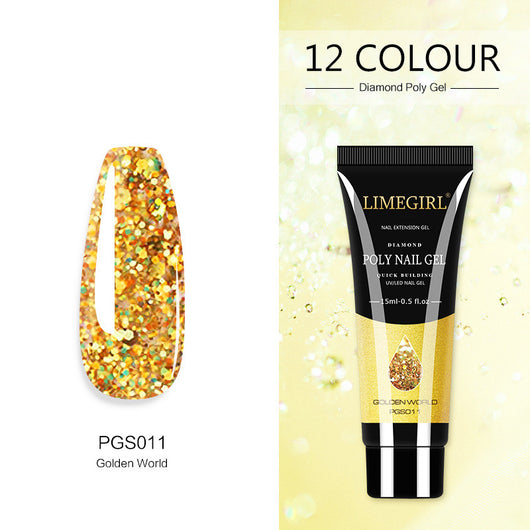 Gel de Extensión de Uñas con Purpurina de 12 Colores - Sin Dolor - Image 16