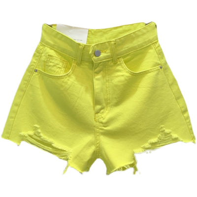 Pantalones Denim Anchos con Rotos y Orilla Cruda - Image 6