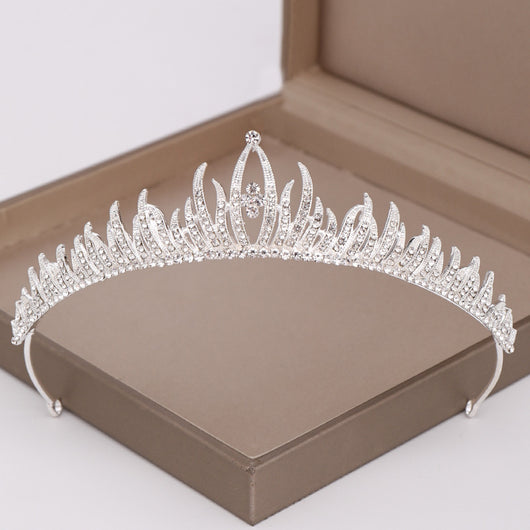 Corona de Cumpleaños para Niña, Tiara de Pasarela con Pedrería - Image 8