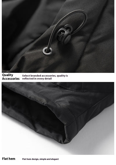 Abrigo Acolchado de Algodón para Parejas - Hombre y Mujer - Image 11