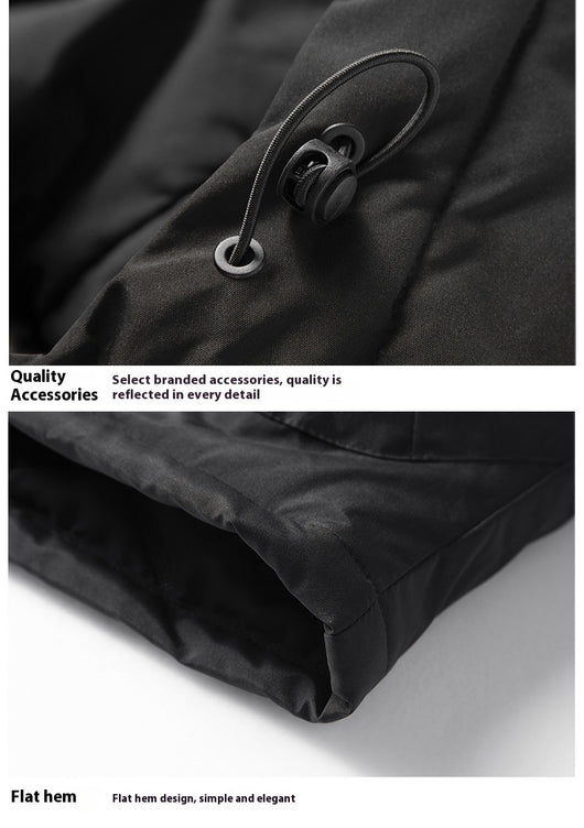 Abrigo Acolchado de Algodón para Parejas - Hombre y Mujer - Image 11