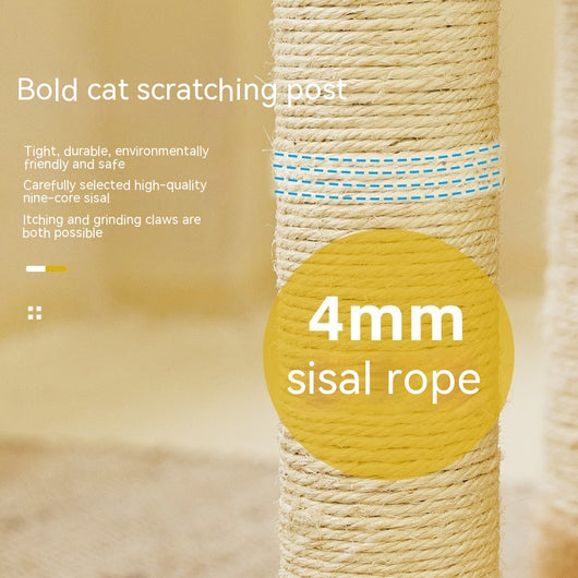 Árbol Rascador para Gatos de Madera Natural - Juguete Resistente sin Pelusa - Image 3