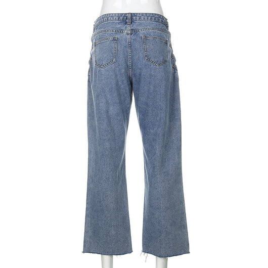 Jeans de Cintura Alta Efecto Lavado - Image 11
