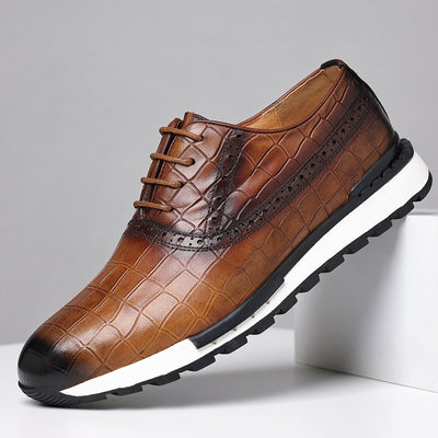 Zapatos de Cuero Nobuck para Hombre con Cordones Estilo Británico - Image 11