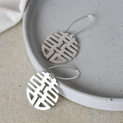 Aretes Vintage de Plata S925 Mate para Mujer - Image 7