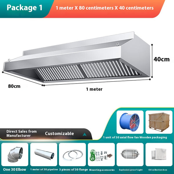 Campana Extractora de Acero Inoxidable Reforzado para Cocinas Comerciales - Image 6