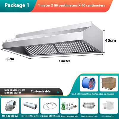 Campana Extractora de Acero Inoxidable Reforzado para Cocinas Comerciales - Image 6