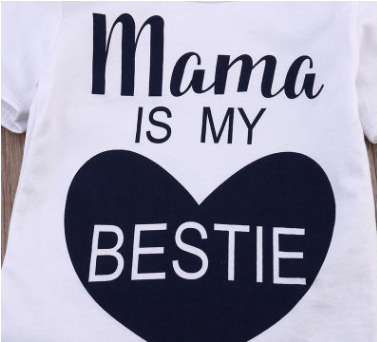 Pijama Bebé Mamá es mi Mejor Amiga - Image 3